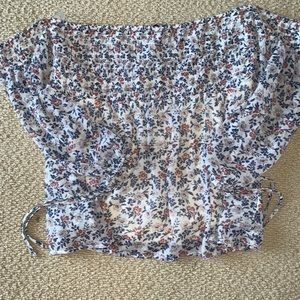 american eagle off the shoulder blouse
